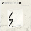 Album cover with 'Vernon The 8' text and abstract design on a textured background