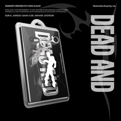 [PRE-ORDER] Xdinary-Heroes - 8th Mini Album [DEAD AND] Illustration Keyring Ver. + POB