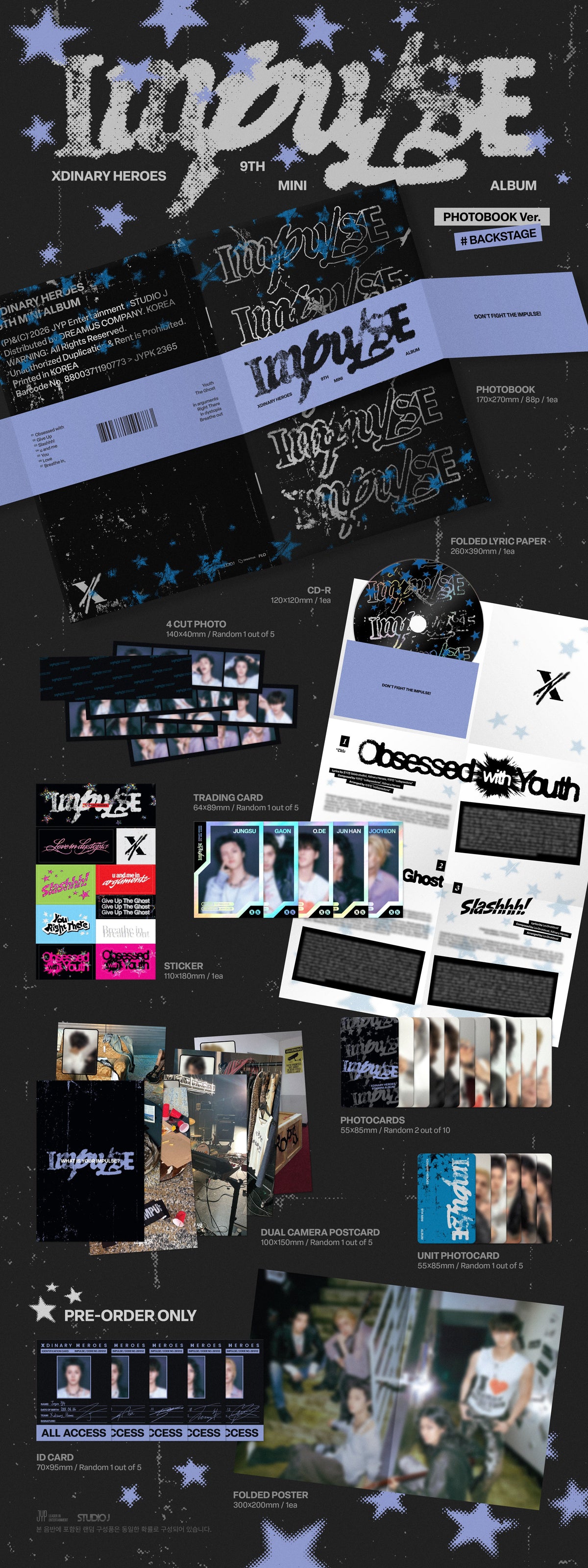 [PRE-ORDER] Xdinary Heroes - 9th Mini Album [IMPULSE]