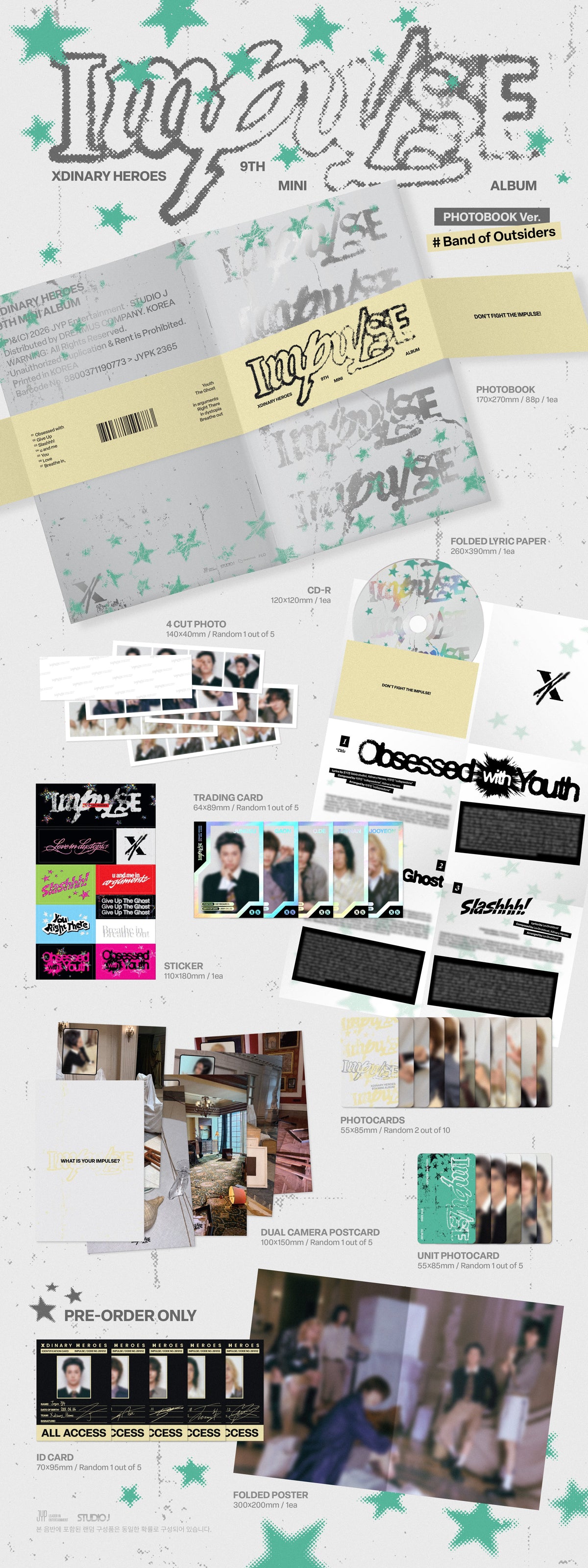 [PRE-ORDER] Xdinary Heroes - 9th Mini Album [IMPULSE]