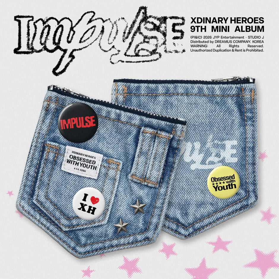 [PRE-ORDER] Xdinary Heroes - 9th Mini Album [IMPULSE] DENIM POUCH Ver.