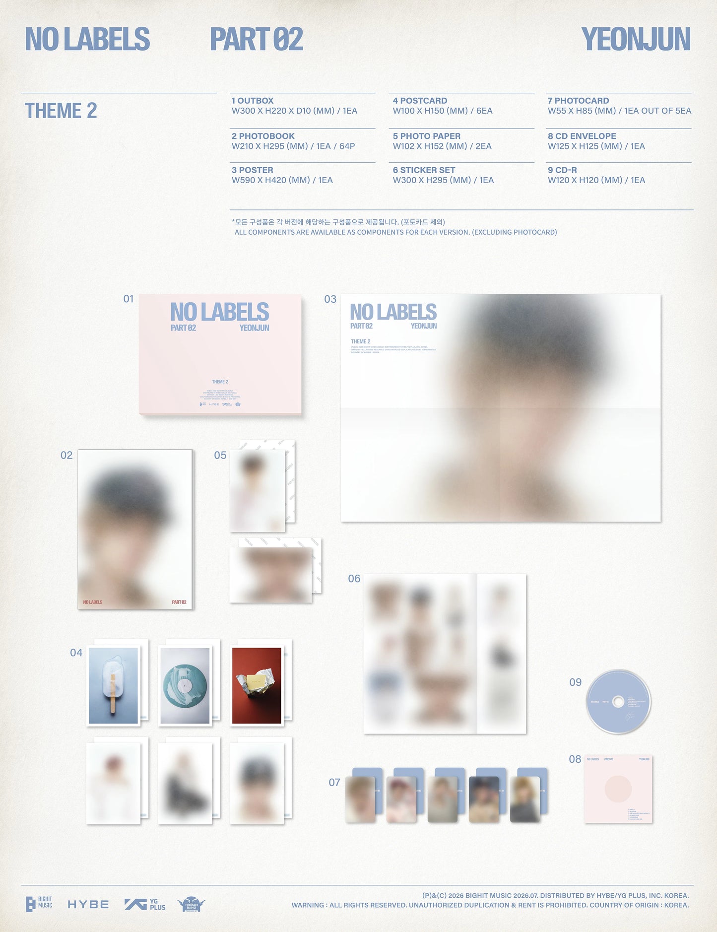 [PRE-ORDER] YEONJUN - [NO LABELS: PART 02] + POB
