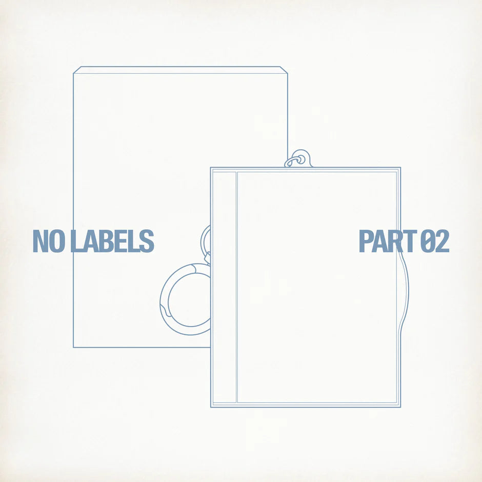 YEONJUN's album packaging with  'No Labels Part 02' text on a light background