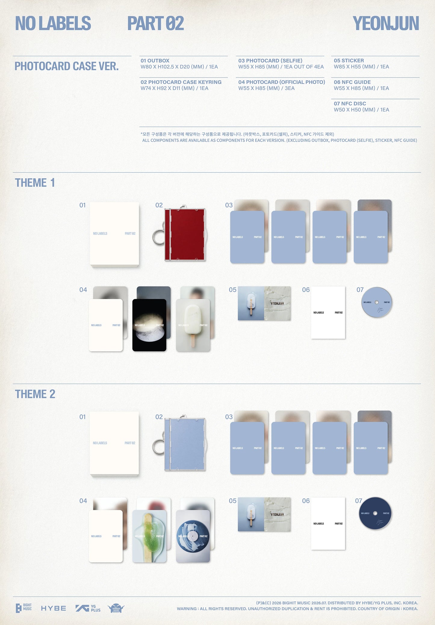 YEONJUN - [NO LABELS: PART 02] Photocard Case Ver.