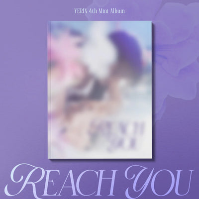 YERIN's 4th mini album cover with 'REACH YOU' text on a purple background