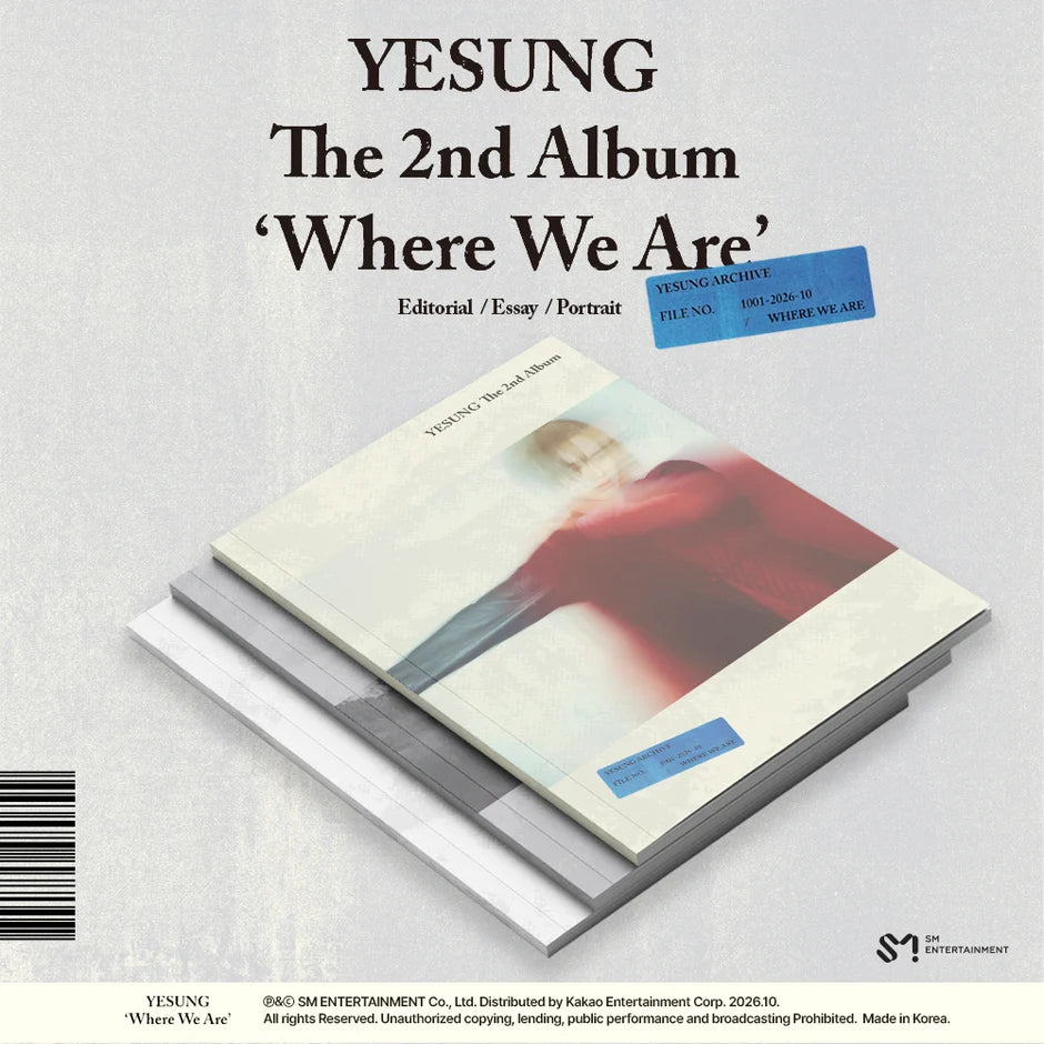 [PRE-ORDER] YESUNG - 2nd Album [Where We Are] Photobook Ver.
