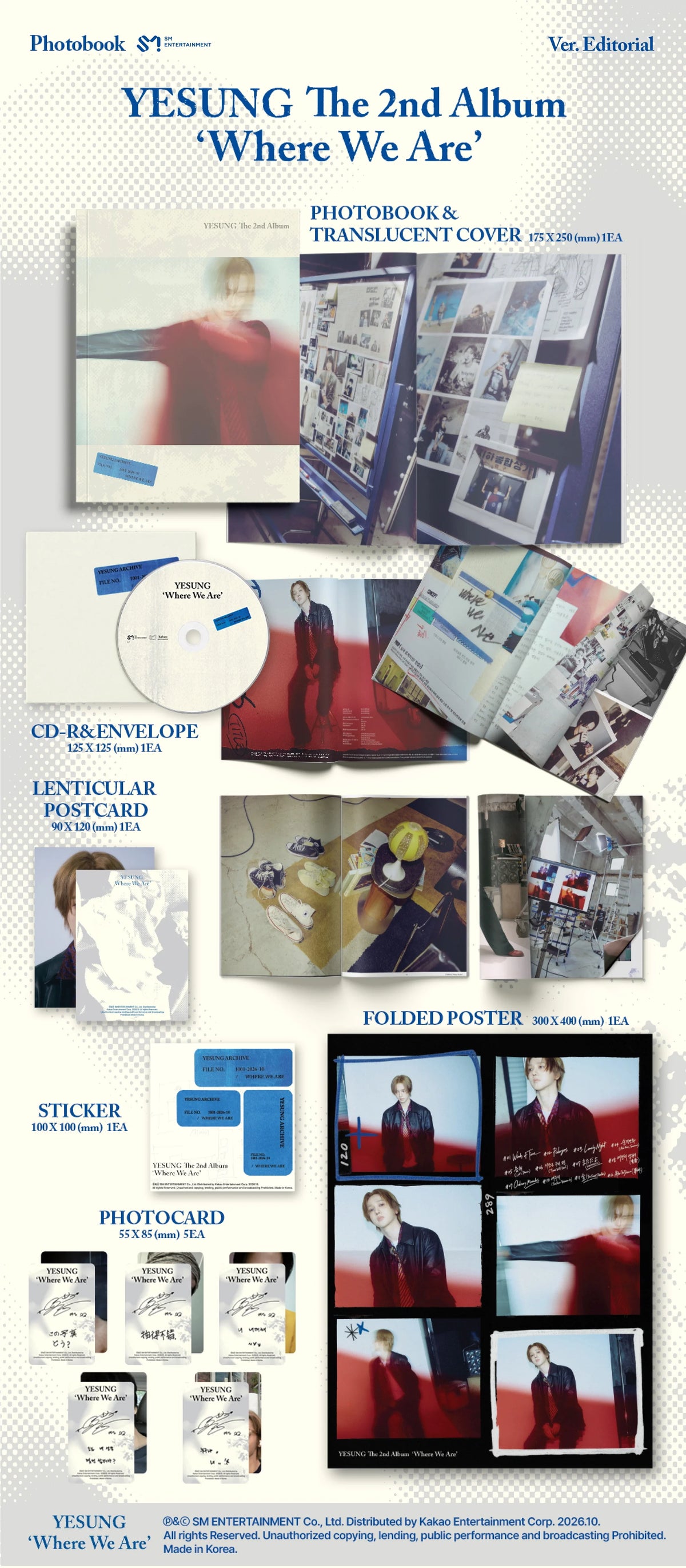 [PRE-ORDER] YESUNG - 2nd Album [Where We Are] Photobook Ver.