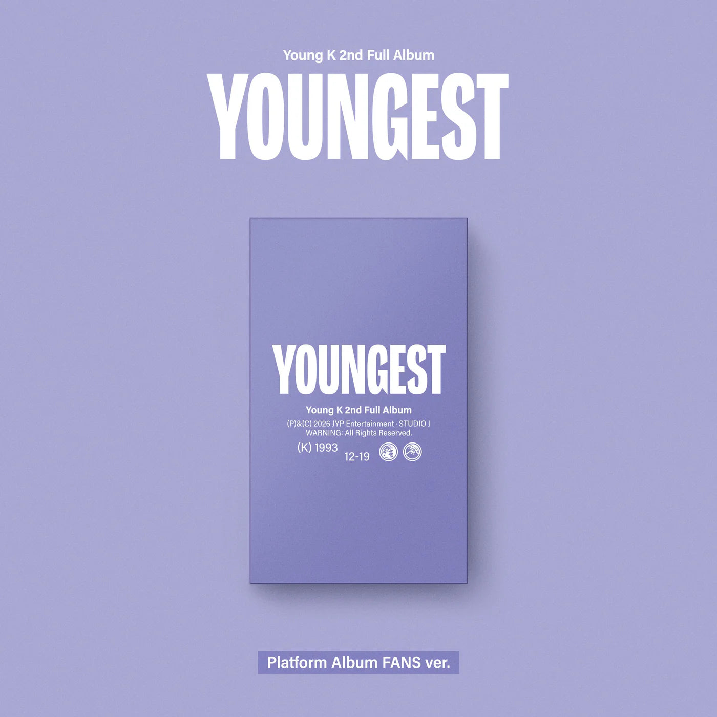 [PRE-ORDER] Young K - [YOUNGEST] Platform Album FANS Ver.