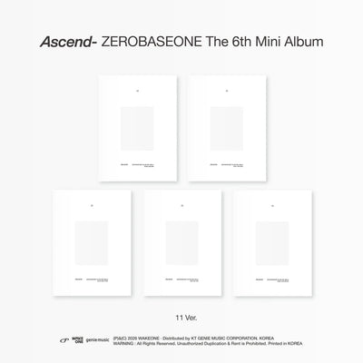[PRE-ORDER] ZEROBASEONE - 6th Mini Album [Ascend-] 11 Ver. + POB