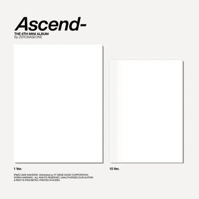 [PRE-ORDER] ZEROBASEONE - 6th Mini Album [Ascend-] Photobook Ver. + POB