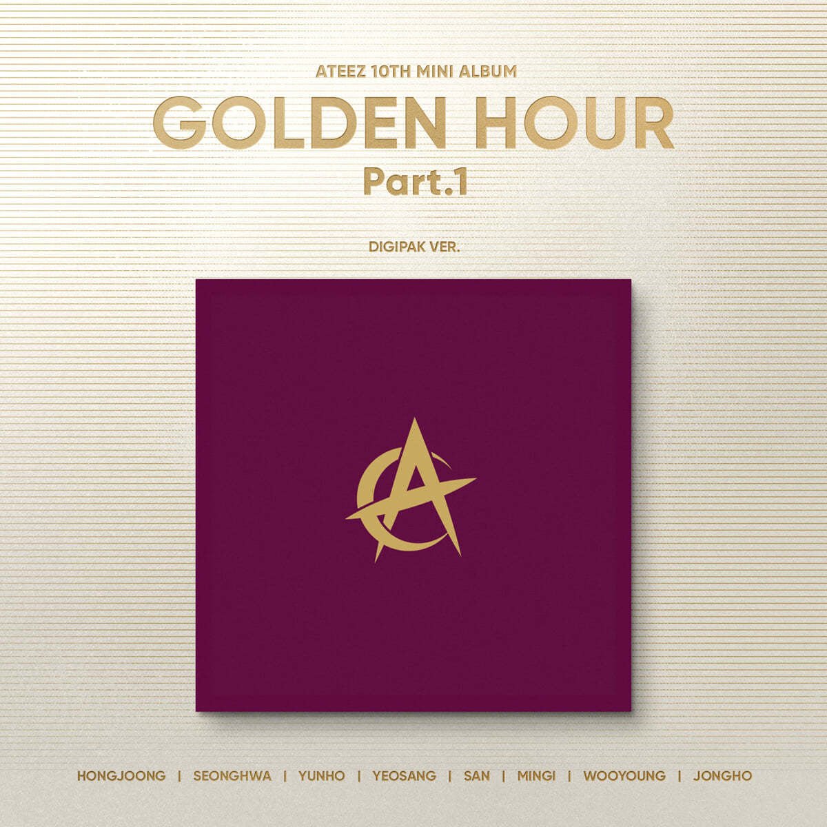 ATEEZ - 10TH MINI ALBUM [GOLDEN HOUR : Part.1] DIGIPAK Ver.