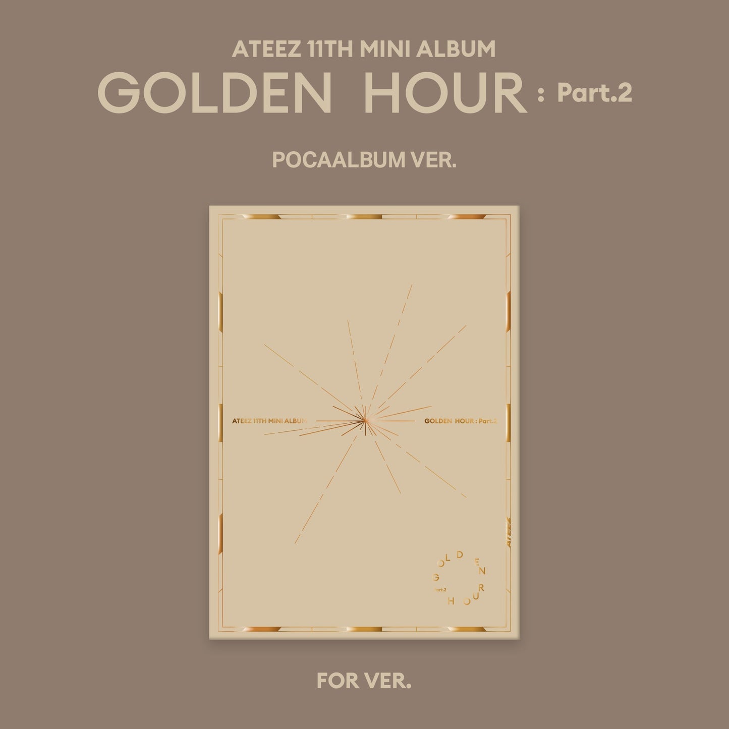 ATEEZ - 11th Mini Album [GOLDEN HOUR  Part.2] POCAALBUM Ver.