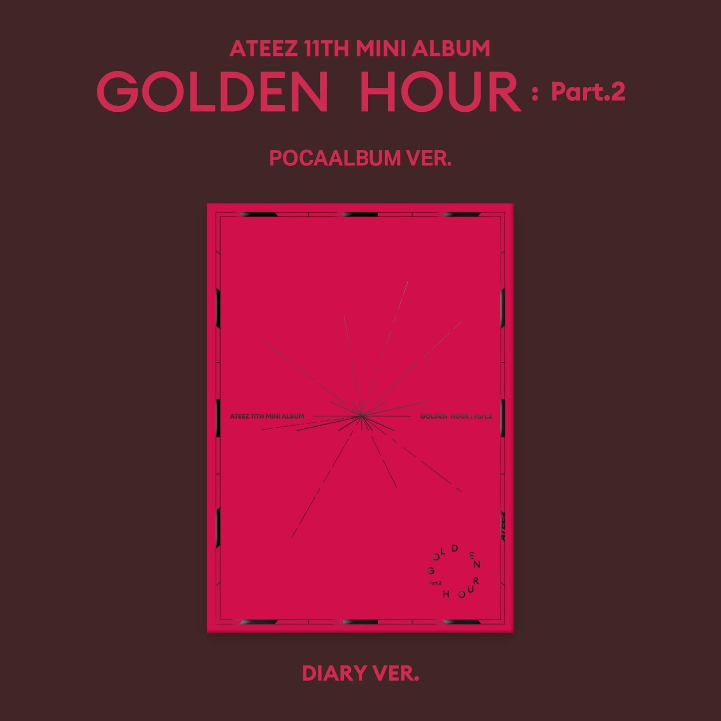 ATEEZ - 11th Mini Album [GOLDEN HOUR  Part.2] POCAALBUM Ver.