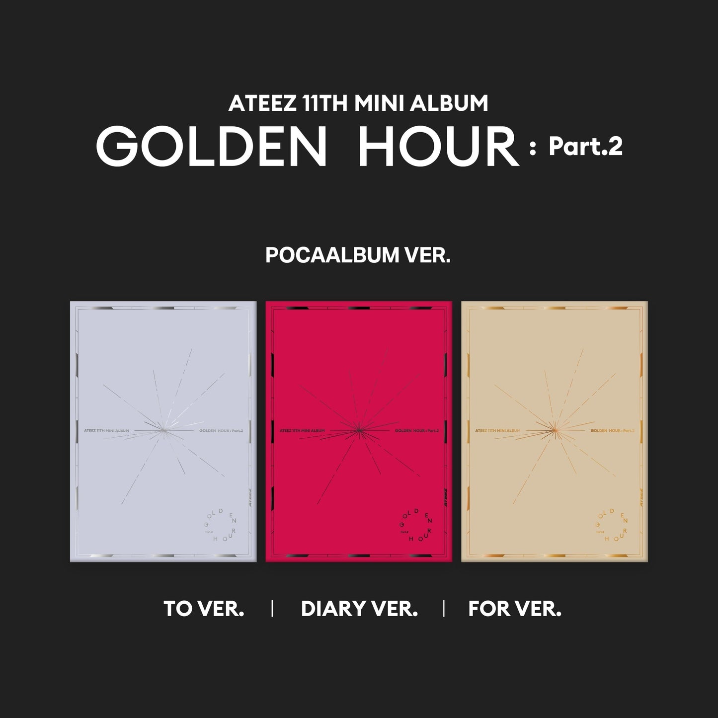 ATEEZ - 11th Mini Album [GOLDEN HOUR  Part.2] POCAALBUM Ver.