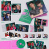 Ateez's 14th mini album with various components including photos and a disc on a white background.