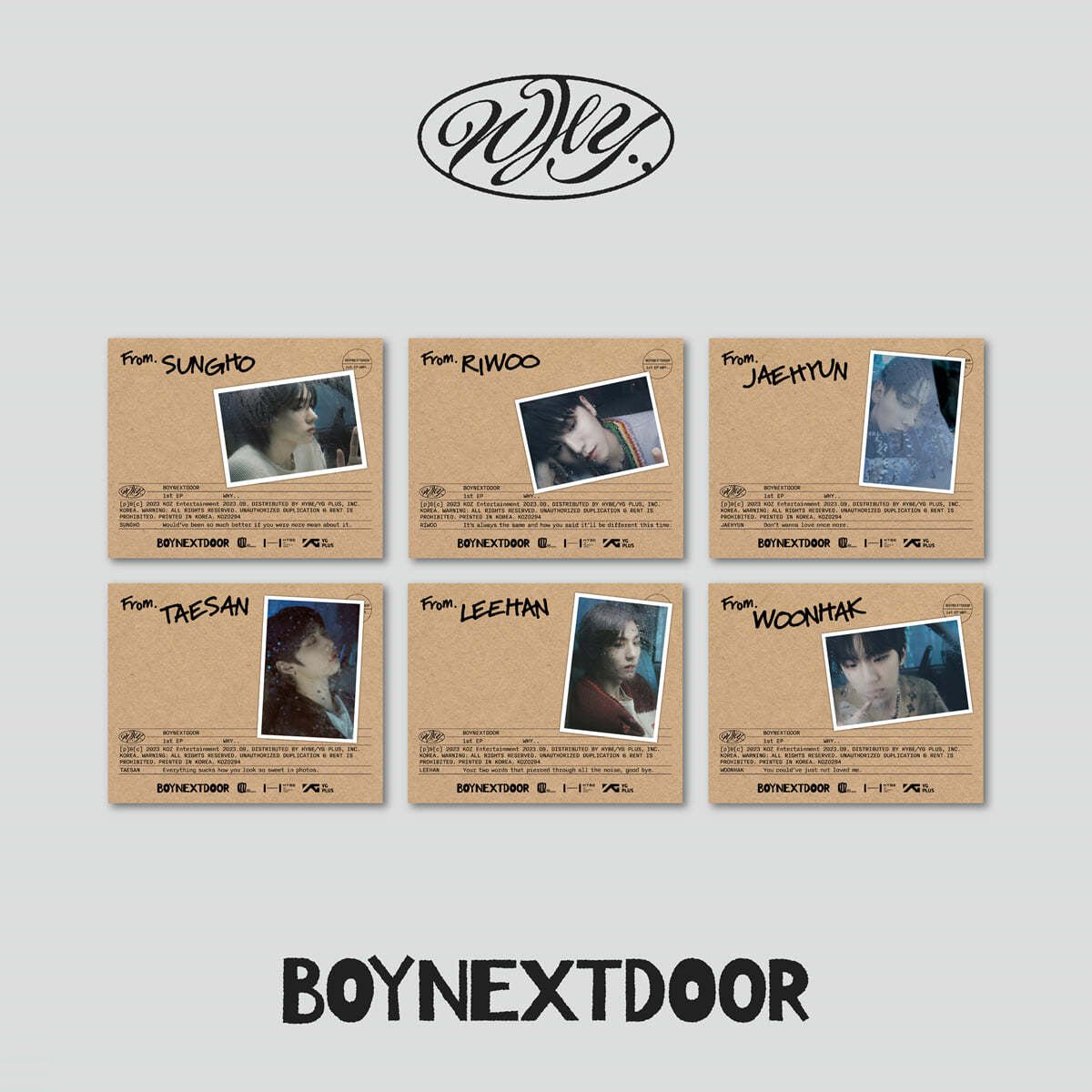 BOYNEXTDOOR - 1ST EP [WHY..] LETTER Ver.