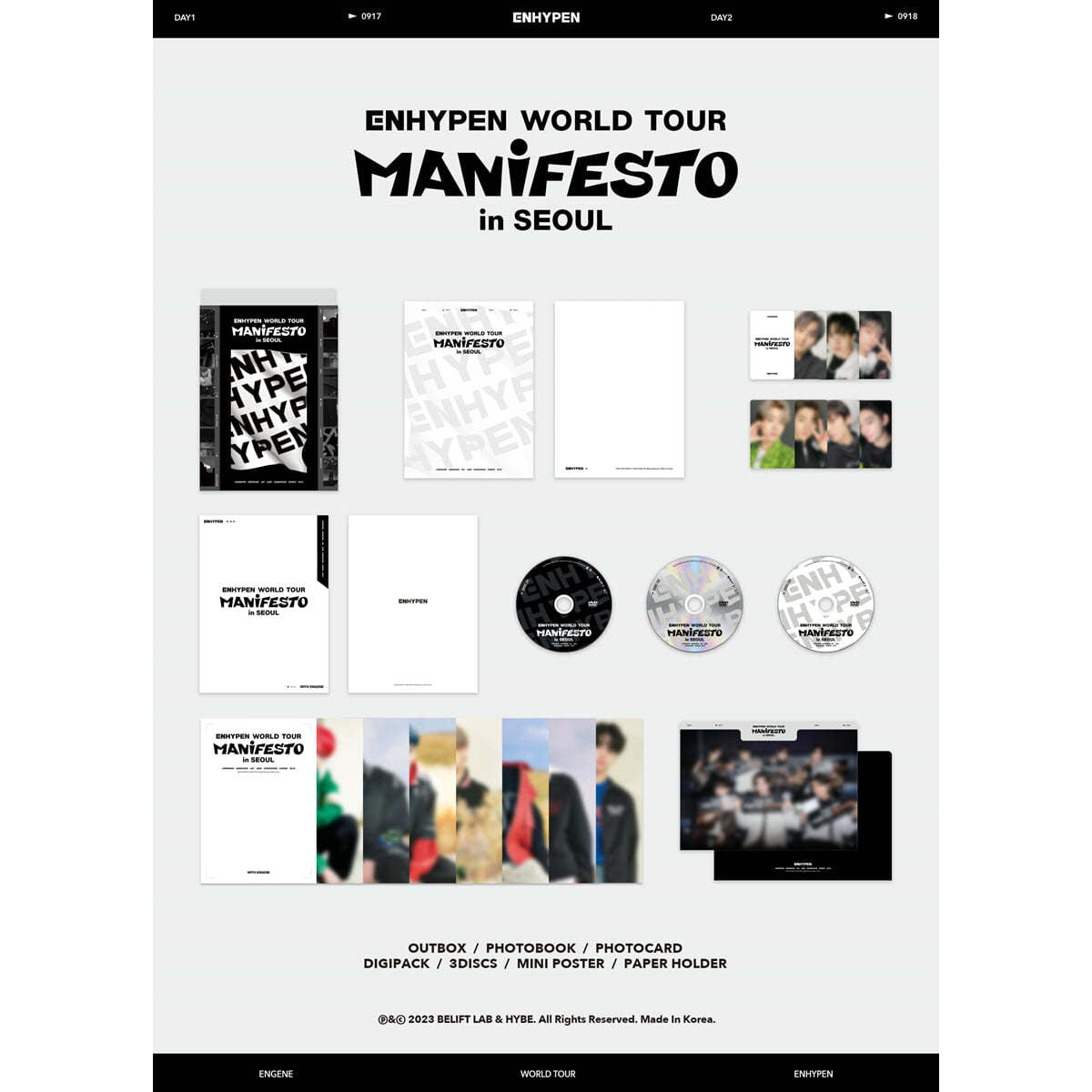 ENHYPEN - WORLD TOUR MANIFESTO in SEOUL (DIGITAL CODE , DVD)
