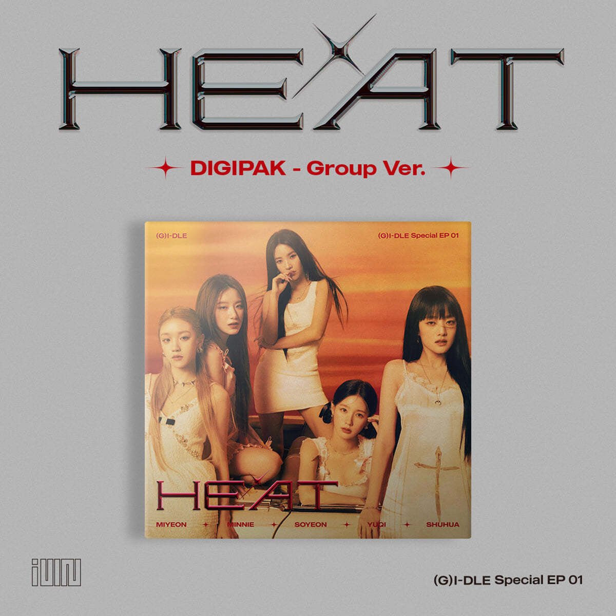 (G)I-DLE - SPECIAL ALBUM [HEAT] DIGIPAK - GROUP Ver.