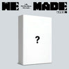 i-dle's white album box with a question mark on a light gray background, featuring album title and branding.