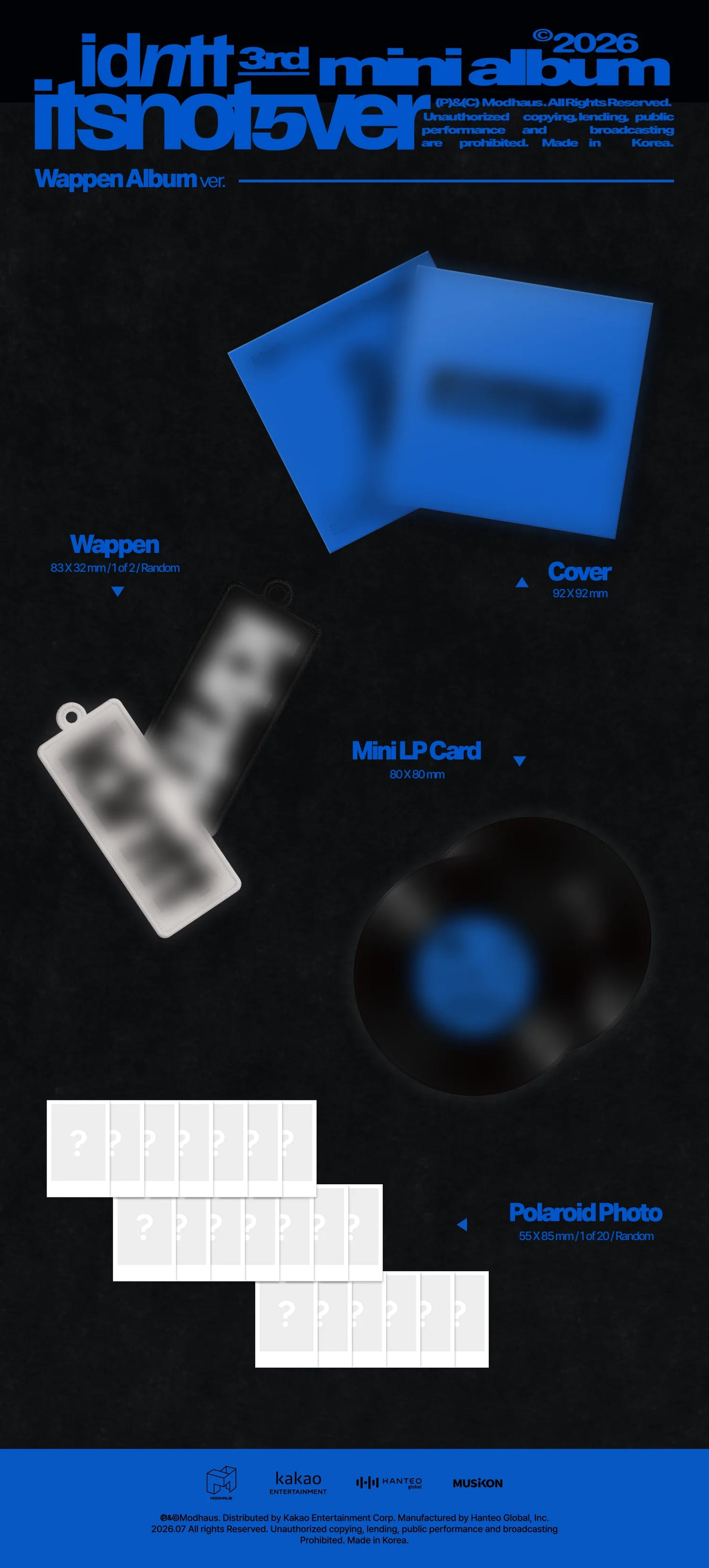 [PRE-ORDER] idntt - [itsnotover] Wappen Album