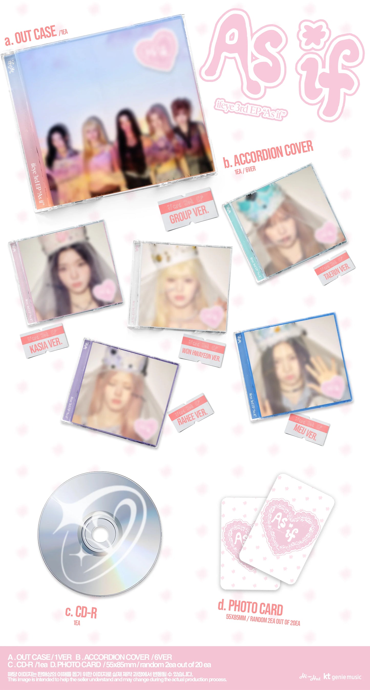[PRE-ORDER] ifeye - 3rd EP [As if] Jewel Ver. + POB