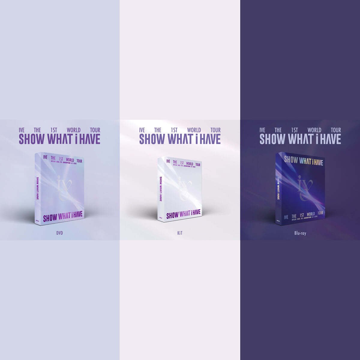 IVE -  THE 1ST WORLD TOUR [SHOW WHAT I HAVE] DVD+KiT VIDEO+Blu-ray SET