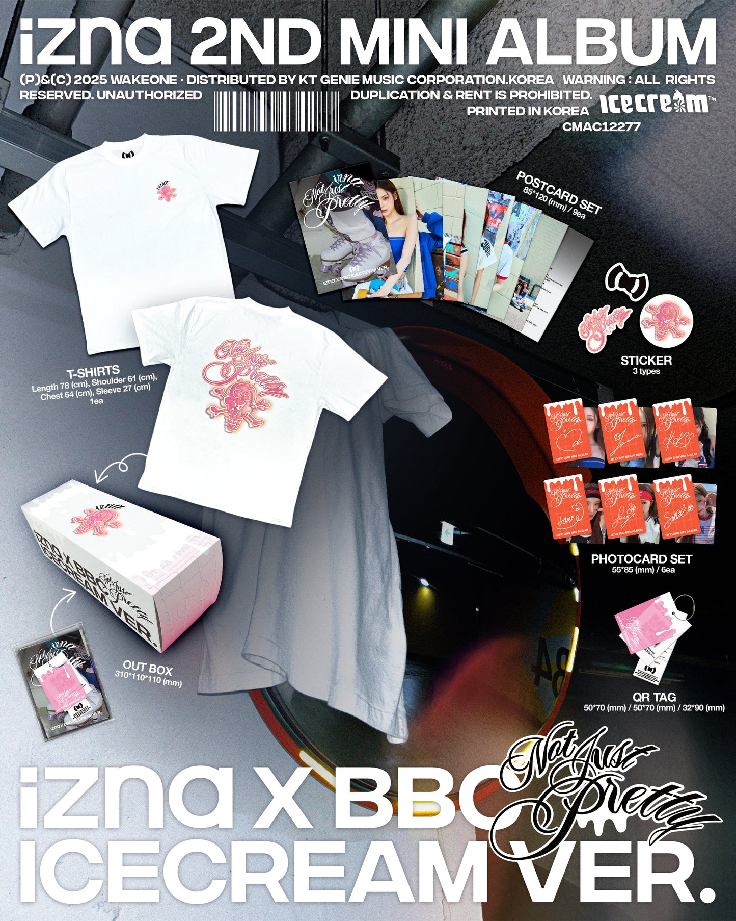 izna - 2nd Mini Album [Not Just Pretty] izna X BBC ICECREAM Ver. (Limited Edition)