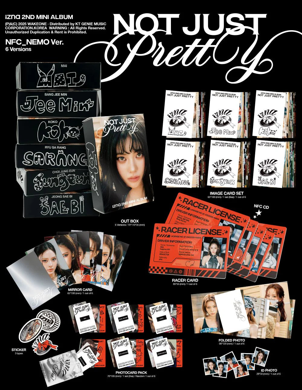 izna - 2nd Mini Album [Not Just Pretty] NFC_Nemo Ver.