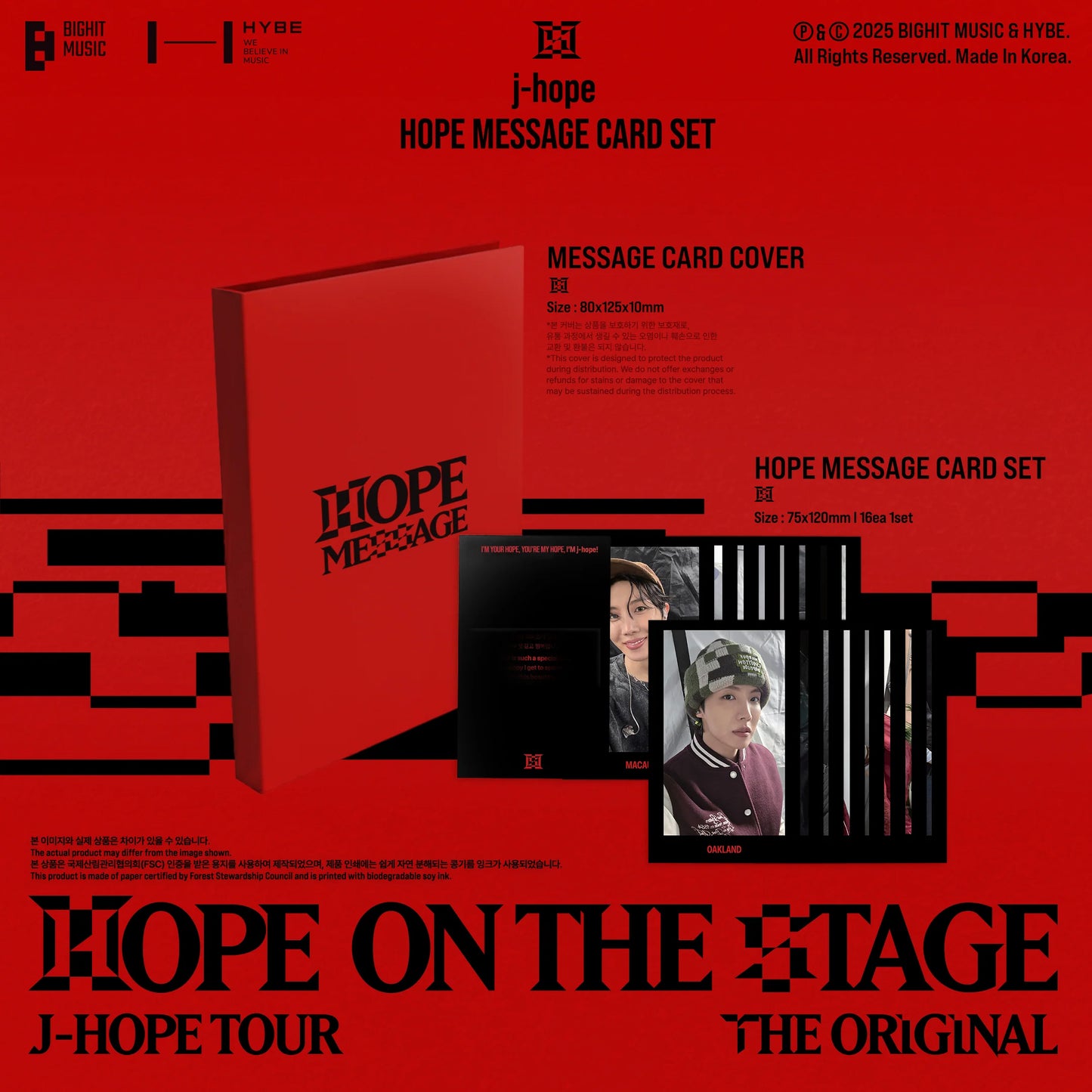 j-hope - [j-hope HOPE MESSAGE CARD SET]