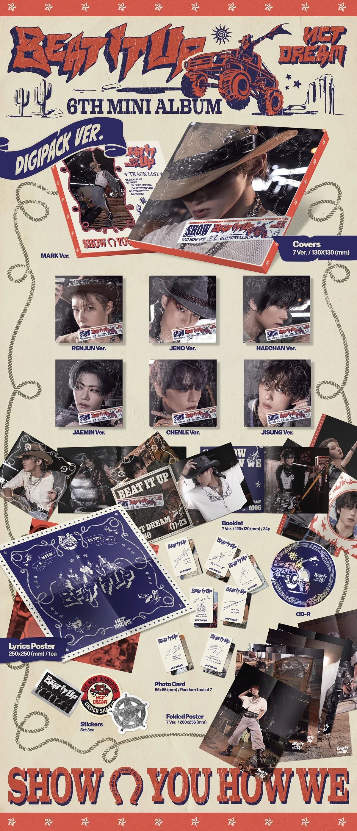 NCT DREAM - 6th Mini Album [Beat It Up] Digipack Ver.