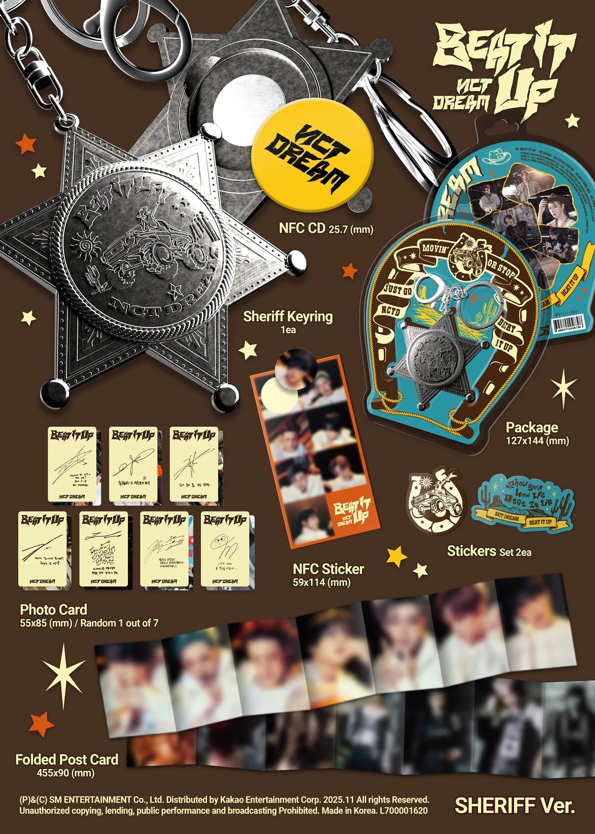 NCT DREAM - 6th Mini Album [Beat It Up] Sheriff Ver. (Smart Album)