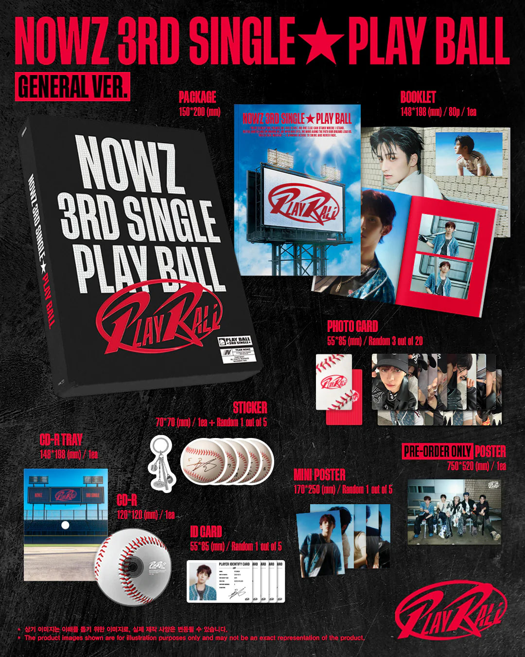 NOWZ - 3rd Single [Play Ball] GENERAL Ver.