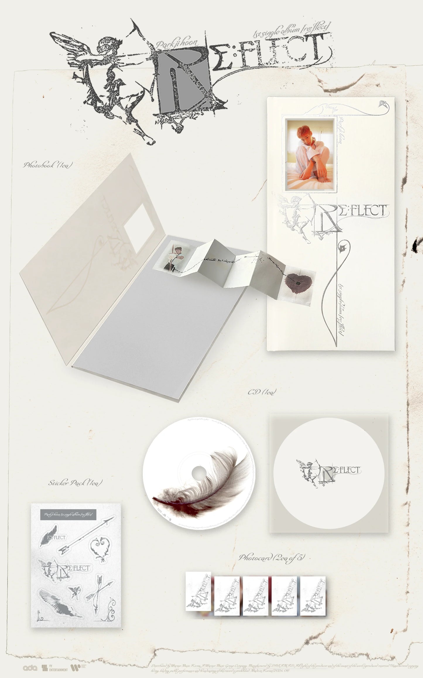 PARK JI HOON - 1st Single Album [RE:FLECT]