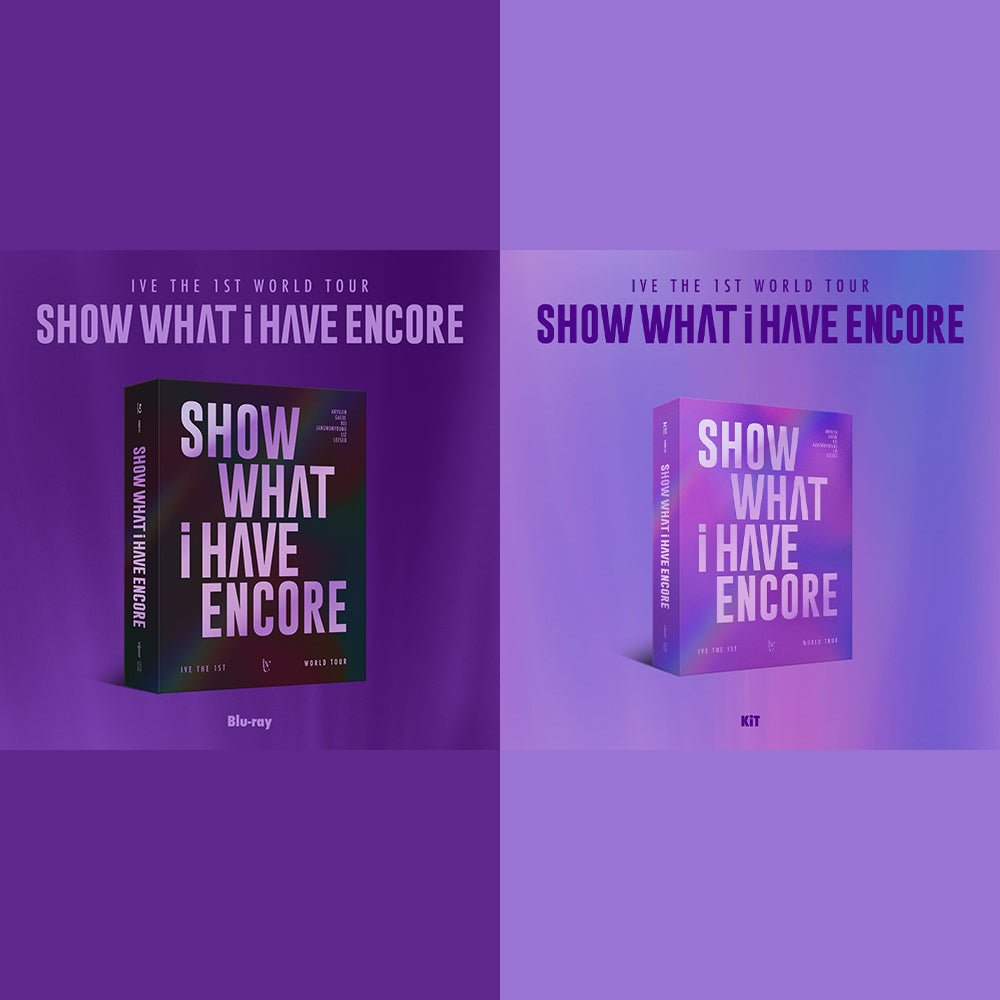 [SET] IVE - THE 1ST WORLD TOUR [SHOW WHAT I HAVE - ENCORE] Blu-ray+KiT VIDEO
