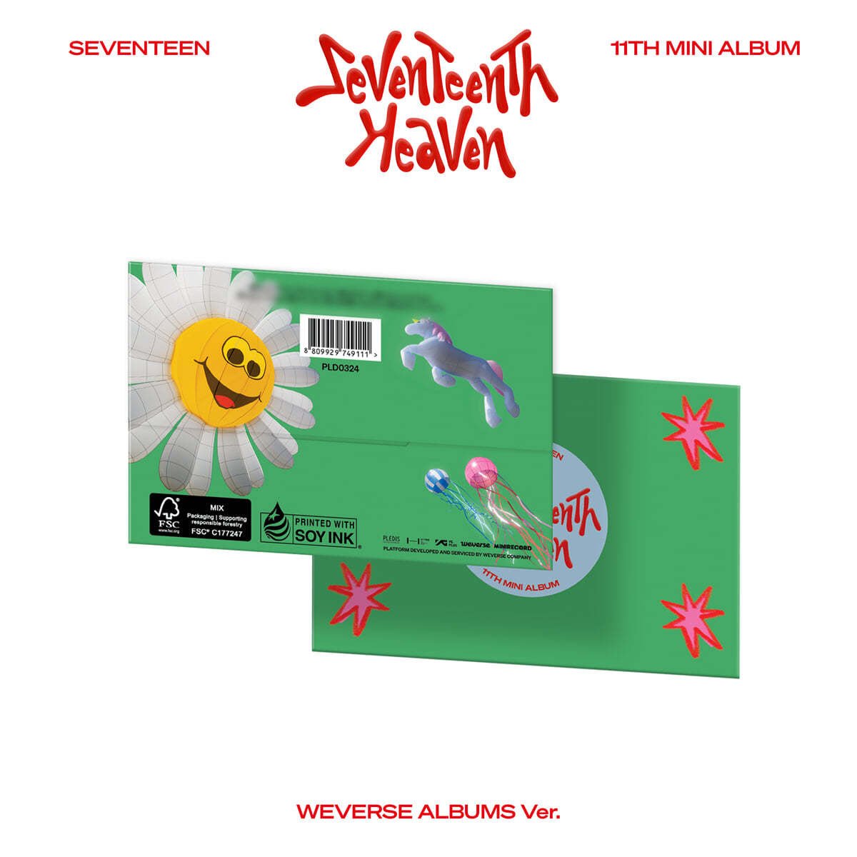 SEVENTEEN - 11TH MINI ALBUM [SEVENTEENTH HEAVEN] Weverse Albums Ver.