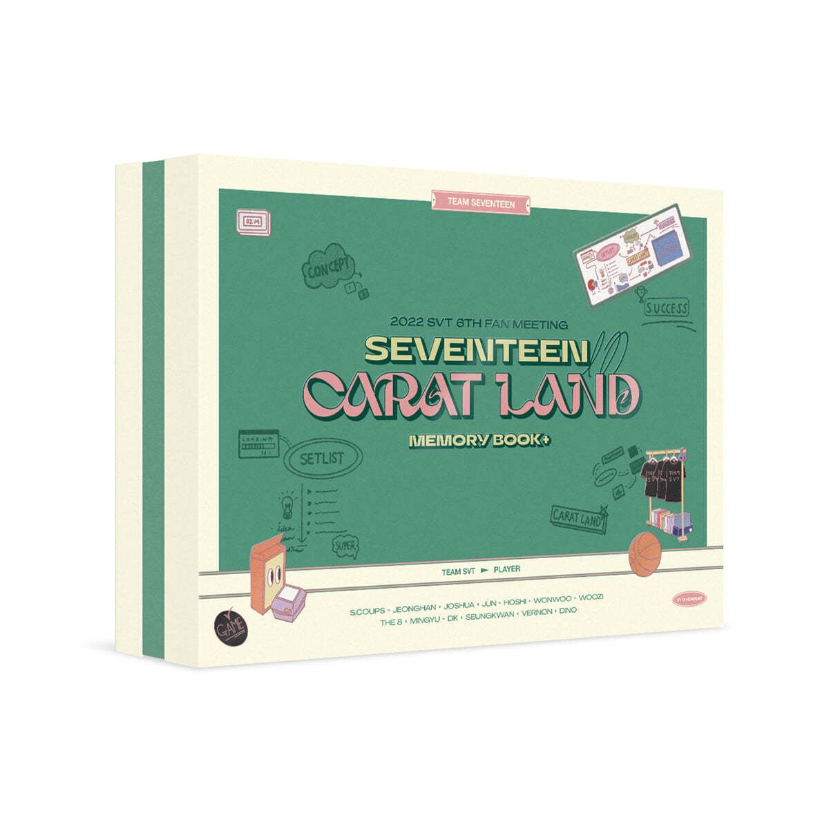 SEVENTEEN - 2022 SVT 6TH FAN MEETING [SEVENTEEN in CARAT LAND] MEMORY BOOK+ DIGITAL CODE