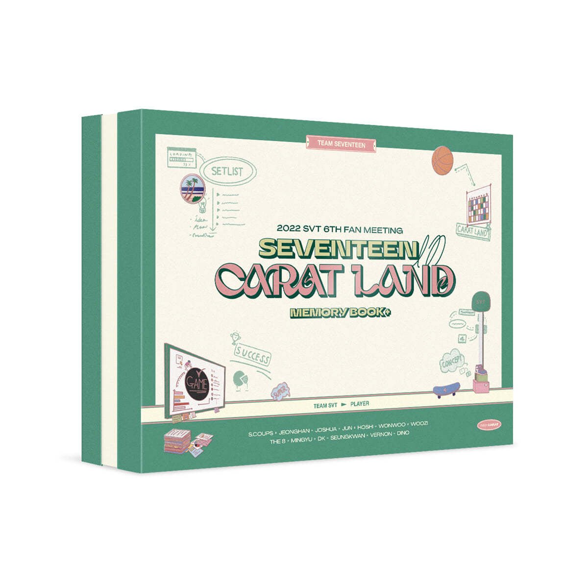 SEVENTEEN - 2022 SVT 6TH FAN MEETING [SEVENTEEN in CARAT LAND] MEMORY BOOK+ DVD