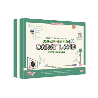 SEVENTEEN - 2022 SVT 6TH FAN MEETING [SEVENTEEN in CARAT LAND] MEMORY BOOK+ DVD