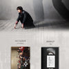 Inclusions of 'We Are All Trying Here' korean drama OST album showing the outer sleeve, booklet, postcard and a film bookmark.