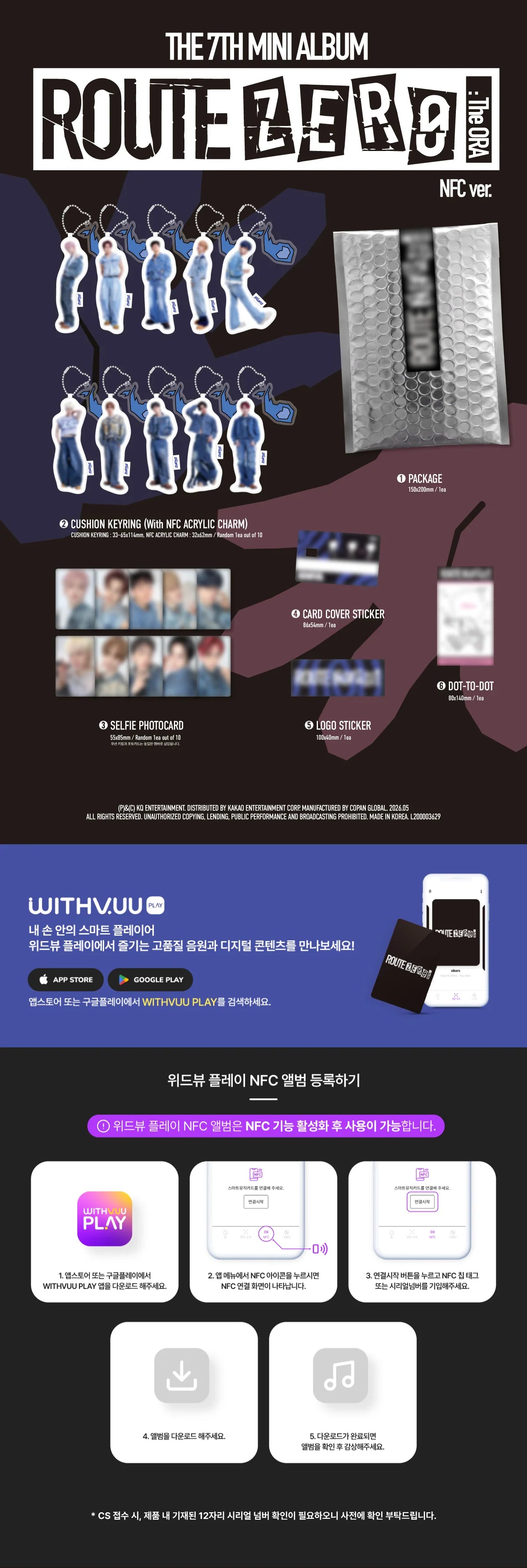 Promotional graphic for xikers's 7th mini album with various items