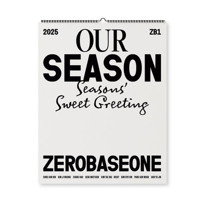 ZEROBASEONE - 2025 [OUR Season] WALL CALENDAR